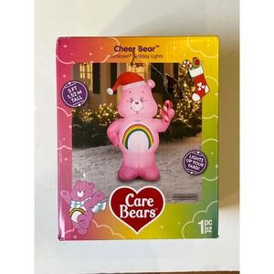 Care Bears Cheer Bear Airblown Holiday Lights 5 Ft Inflatable Outdoor Yard Decor